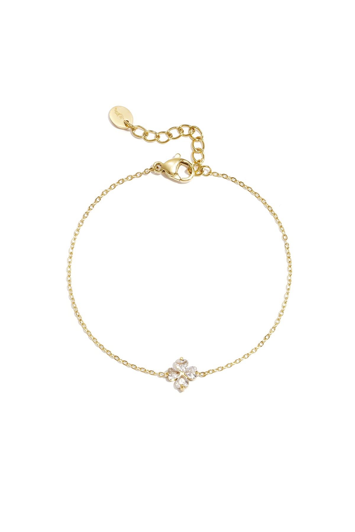 Bracelet with clover decoration