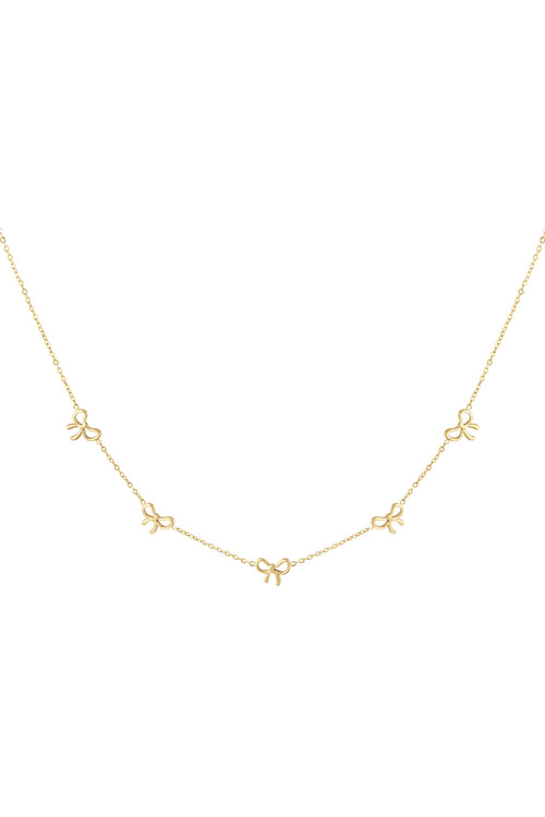 charming bows necklace