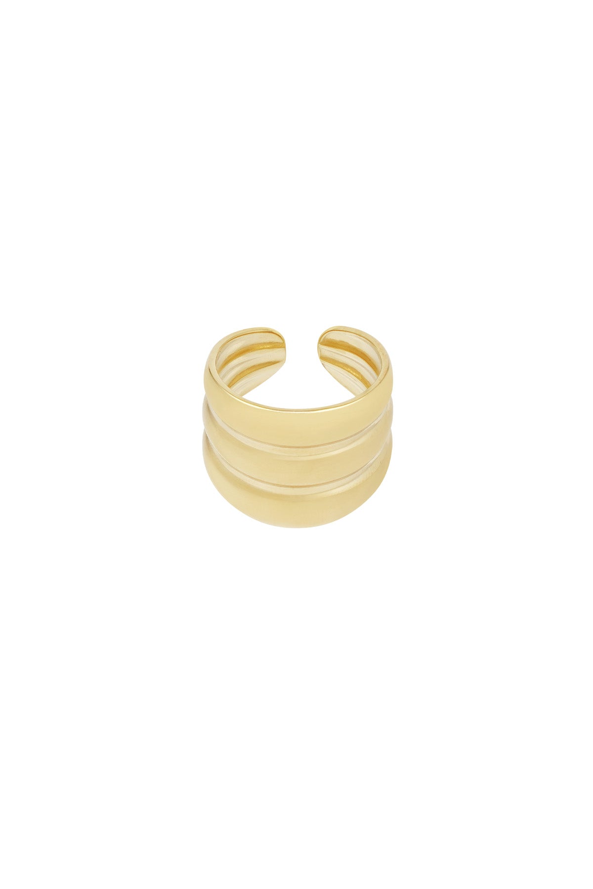Three in a Row ring - Silver Color color