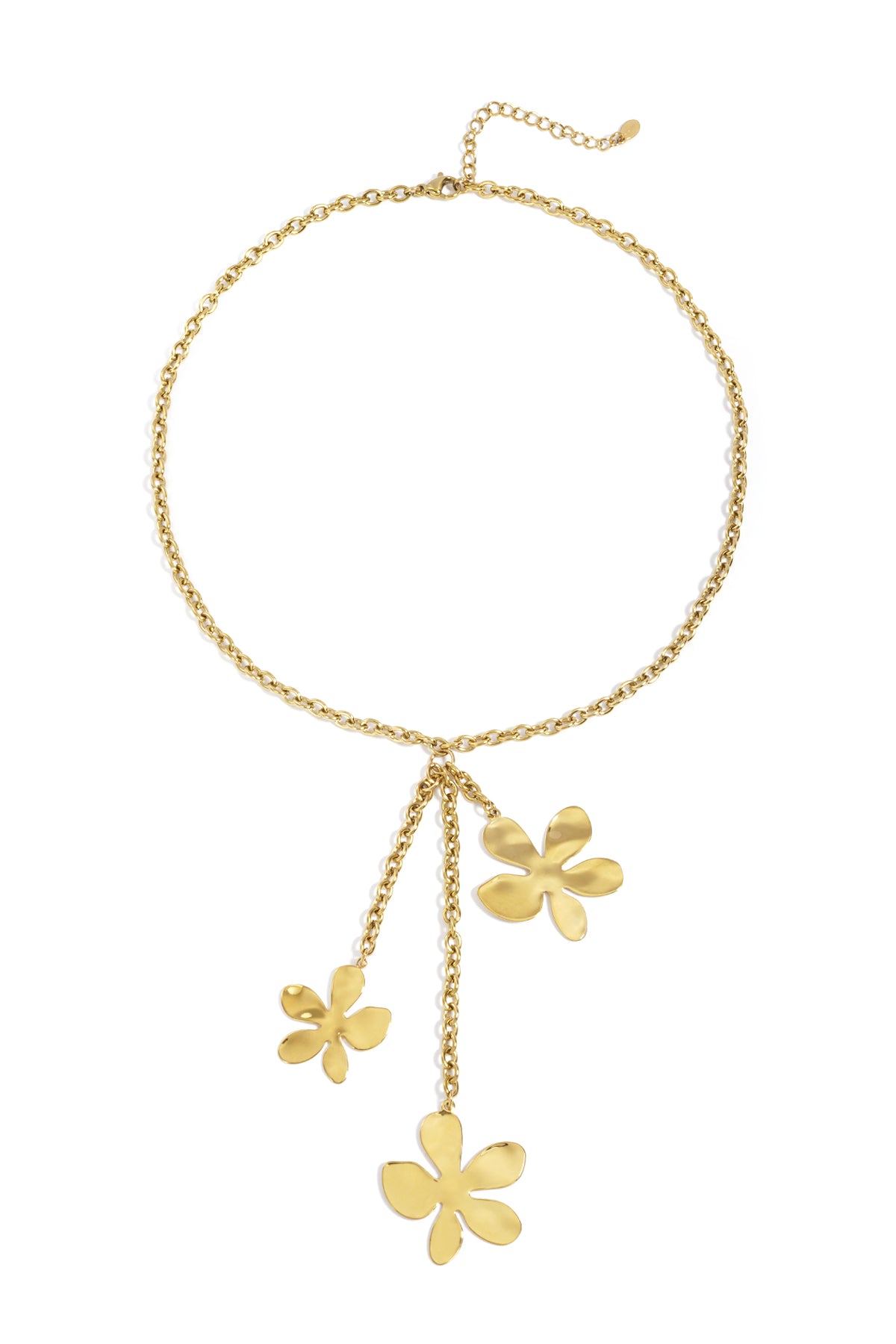 Stainless Steel Pendant necklaces Flower Casual Daily Simple Series Women's jewelry