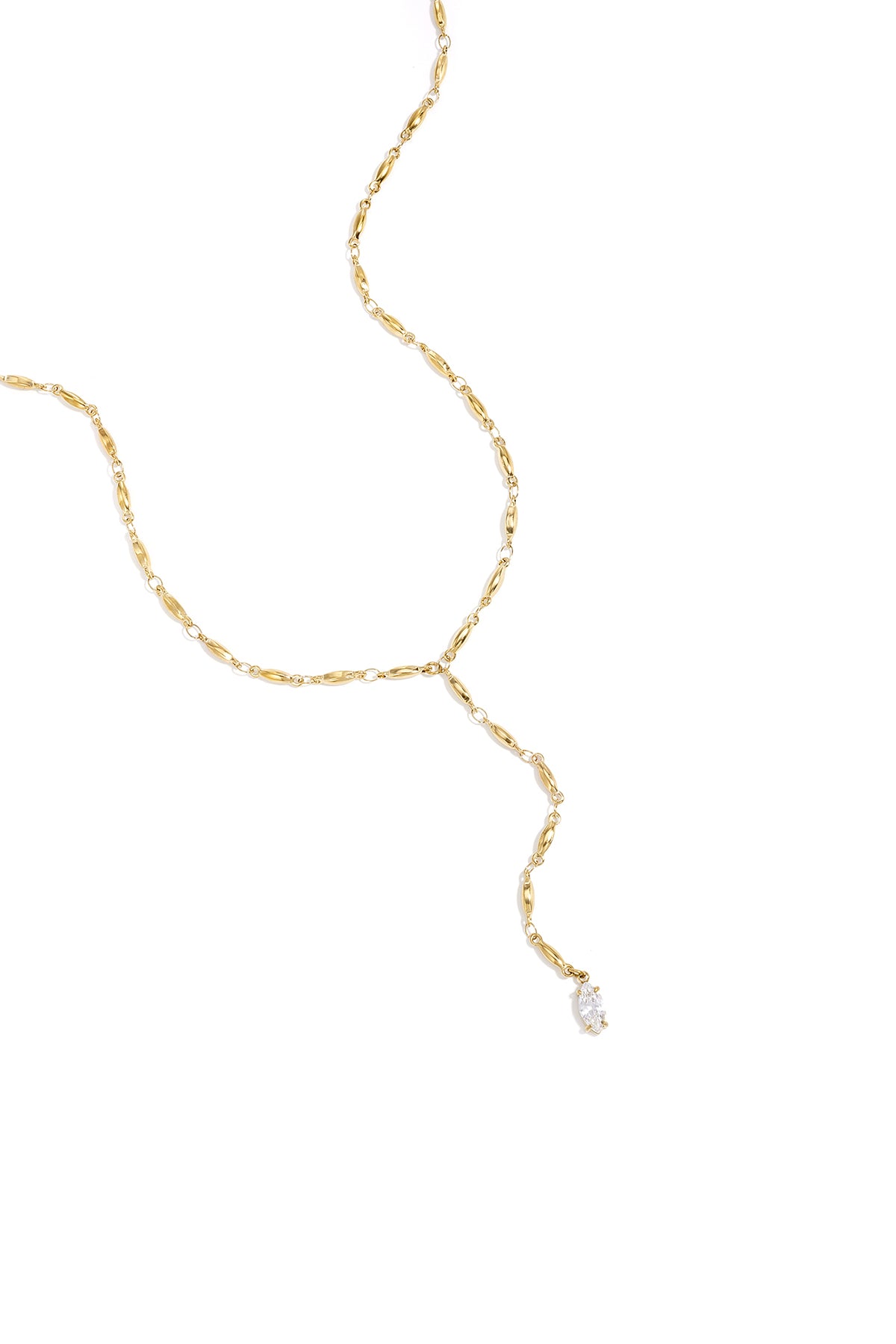 Necklace with hanging Rhinestone